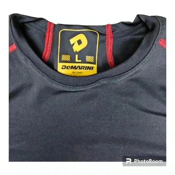 Demarini Comotion mid sleeve baseball compression shirt black #WTD100379 M,L, XL - Picture 4 of 9